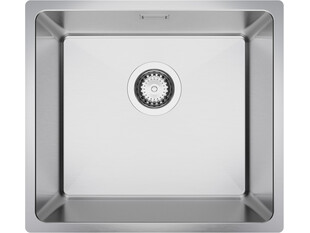 One-bowl steel kitchen sink without drainer New York 50 Slim