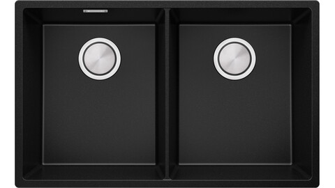 One-and-a-half-bowl granite kitchen sink without drainer London 60 Slim Duo