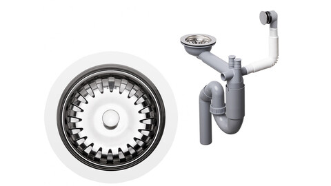 Space-saving manual telescopic water trap