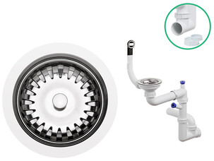Space-saving manual water trap