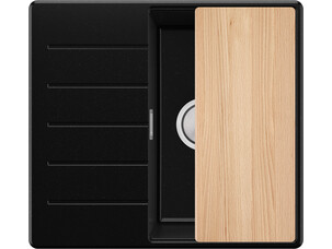 One-bowl granite kitchen...