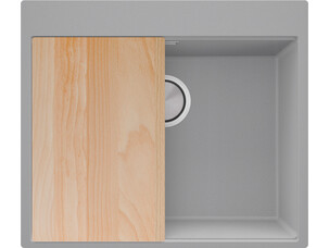 One-bowl granite kitchen...