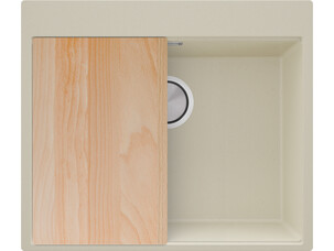 One-bowl granite kitchen...