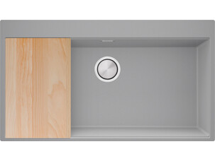 One-bowl granite kitchen...