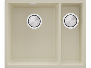 Double-bowl granite kitchen...