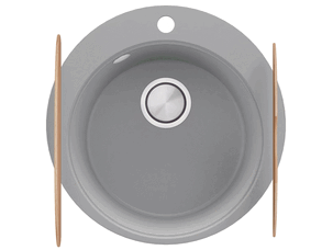 Round kitchen granite sink...