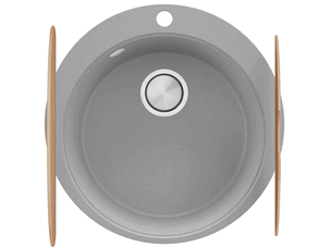 Round kitchen granite sink...