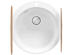 Round kitchen granite sink...
