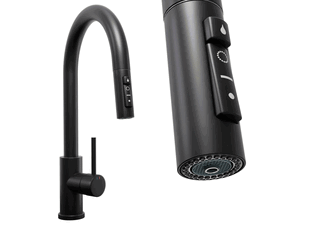 Kitchen faucet with pull-out spout and connection to filter 2 stream types 9210 Primagran