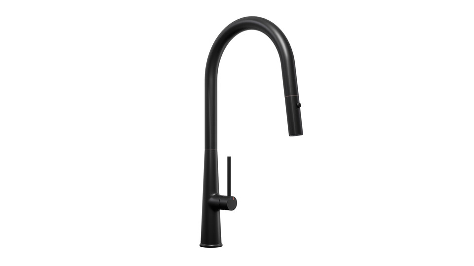 Kitchen mixer tap with pull-out spout and 2 spray types Primagran® 9090