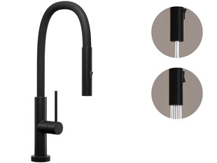 Kitchen mixer tap with flexible spout FLEX and 2 spray types Primagran® 6030