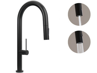 Kitchen mixer tap with pull-out spout and 2 spray types Primagran® 901