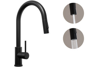 Kitchen mixer tap with pull-out spout and 2 spray types Primagran® 901