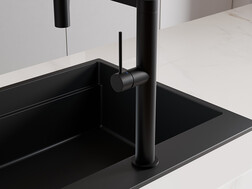 Kitchen mixer tap with flexible spout and 2 spray types Primagran® 7010