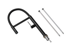 Kitchen mixer tap with flexible spout and 2 spray types Primagran® 7010