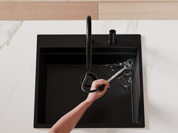 Kitchen faucet with separate control and pull-out spout 9050 Primagran