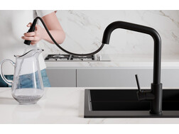 Kitchen mixer tap with pull-out spout and 2 spray types Primagran® 9070