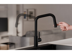 Kitchen mixer tap with pull-out spout and 2 spray types Primagran® 9070
