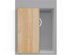 One-bowl granite kitchen...