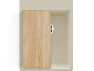 One-bowl granite kitchen...