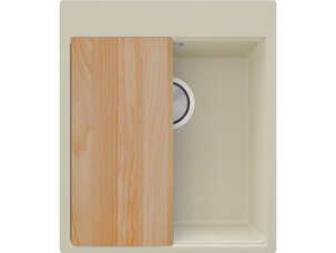 One-bowl granite kitchen...