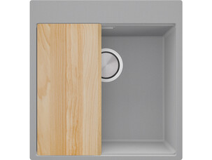 One-bowl granite kitchen...