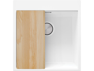 One-bowl granite kitchen...