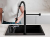 Kitchen mixer tap with pull-out spout and 2 spray types Primagran® 7030
