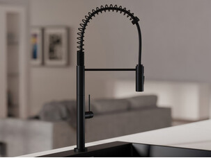 Kitchen mixer tap with pull-out spout and 2 spray types Primagran® 7030