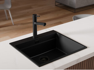 Kitchen mixer tap with pull-out spout and 2 spray types Primagran® 2010