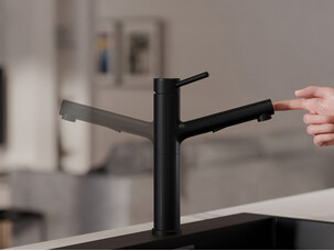 Kitchen mixer tap with pull-out spout and 2 spray types Primagran® 2010