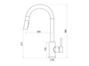 3-in-1 kitchen faucet with pull-out spout 9310 Primagran