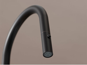 Kitchen mixer tap with pull-out spout and 2 spray types Primagran® 9090