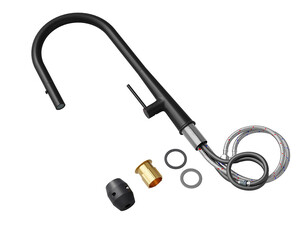 Kitchen mixer tap with pull-out spout and 2 spray types Primagran® 9090