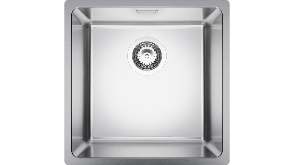 One-bowl steel kitchen sink without drainer New York 45 Slim
