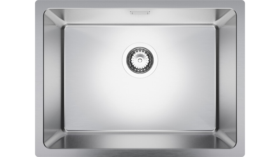 Undermount single-bowl steel kitchen sink New York 60